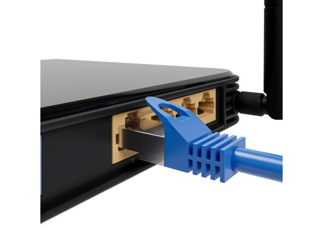 Patch Cord Extralink EX.6549, Cat6a, S/FTP, 0.5m, Blue