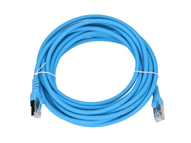 Patchcord Extralink EX.6587, S/FTP, Cat6a, 5m, Blue