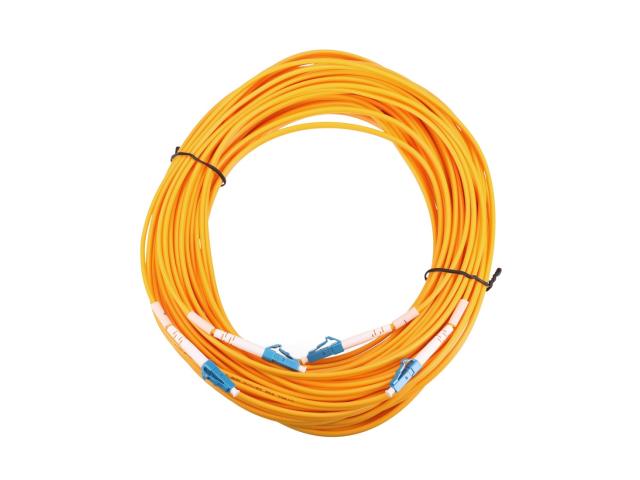 Extralink LC/UPC-LC/UPC | Patchcord | Jednomodowy, Duplex, G652D, 3mm, 15m