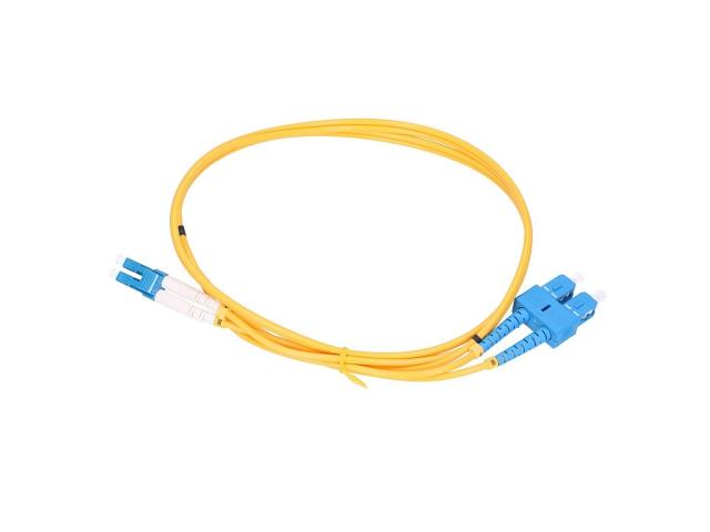 Extralink LC/UPC-SC/UPC | Patchcord | Jednomodowy, Duplex, G652D, 3mm, 10m