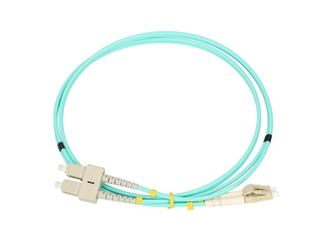 Extralink LC/UPC-SC/UPC | Patchcord | Wielomodowy, OM3, Duplex, 3mm, 5m