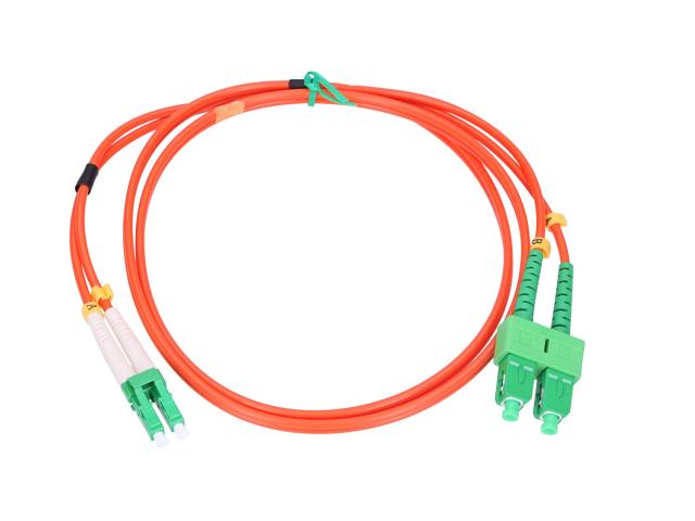 Extralink SC/APC-LC/APC | Patchcord | Wielomodowy, OM2, Duplex, 3mm, 3m