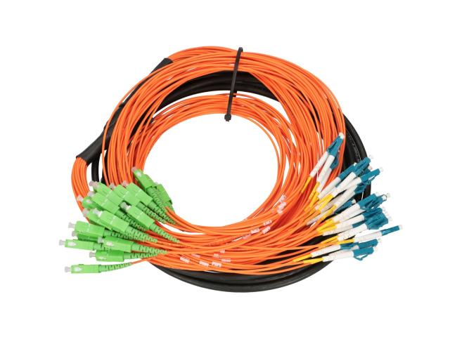 Extralink SC/APC-LC/PC | multipatchcord | SM 24F 7M, rozszycie 1m