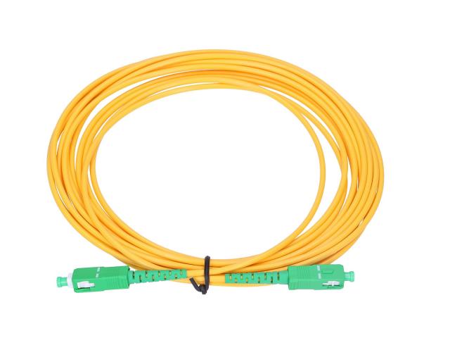 Extralink SC/APC-SC/APC | Patch cord | Jednomodowy, Simplex, G.652D, 3mm, 5m