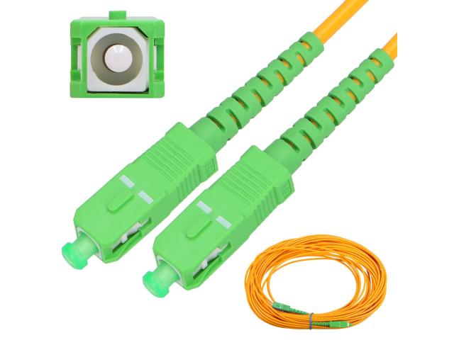 Patch Cord FO Extralink EX.1520, SC/APC - SC/APC, 10 m, Yellow