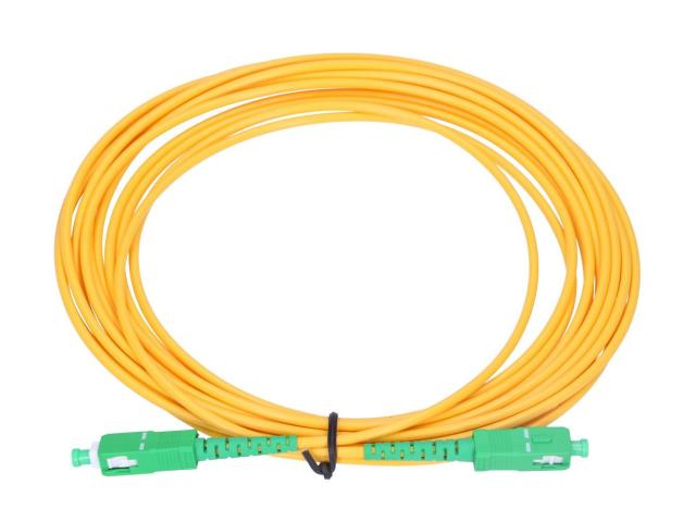 Extralink SC/APC-SC/APC | Patchcord | Jednomodowy, Simplex, G.657A2, 3mm, 5m