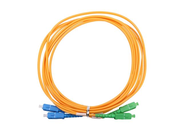 Extralink SC/APC-SC/UPC | Patchcord | Jednomodowy, Duplex, G657A1, 3mm, 2m