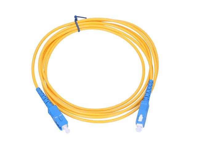 Extralink SC/UPC-SC/UPC | Patchcord | Jednomodowy, Simplex, G.657A1, 3mm, 2m