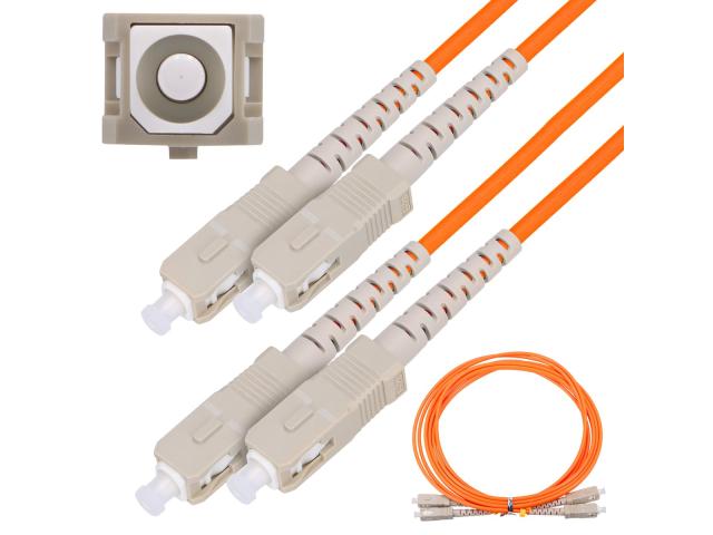 Extralink SC/UPC-SC/UPC | Patchcord | Wielomodowy, Duplex, 50/125, 3mm, 1m