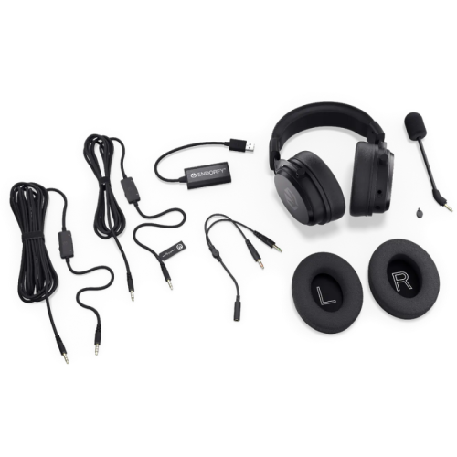 Casti cu microfon Endorfy VIRO Plus USB, USB-A/jack 3.5 mm, Black