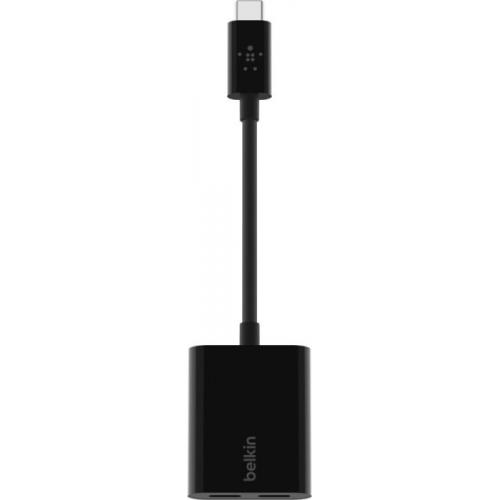 Hub USB Belkin Connect, 2x USB Tip C, Black