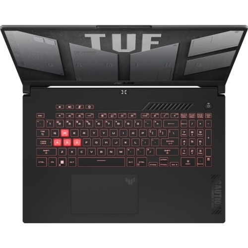 Laptop ASUS TUF Gaming A17 FA707NUG-HX158, AMD Ryzen 7 7445HS, 17.3 inch, RAM 16GB, SSD 512, nVidia GeForce RTX 4050 6GB, No OS, Mecha Gray
