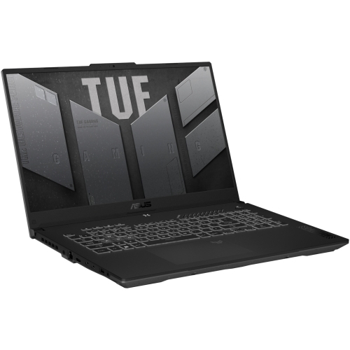 Laptop ASUS TUF Gaming A17 FA707NUG-HX159, AMD Ryzen 7 7445HS, 17.3 inch, RAM 16GB, SSD 1TB, nVidia GeForce RTX 4050 6GB, No OS, Mecha Grey