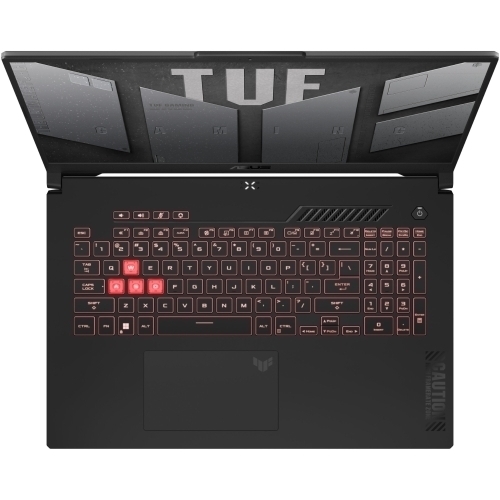 Laptop ASUS TUF Gaming A17 FA707NUG-HX159, AMD Ryzen 7 7445HS, 17.3 inch, RAM 16GB, SSD 1TB, nVidia GeForce RTX 4050 6GB, No OS, Mecha Grey