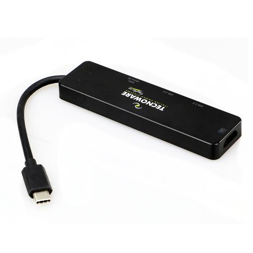 Docking Station Tecnoware FHUB17693,  Black