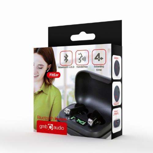 Handsfree Gembird FitEar-X300B, Black