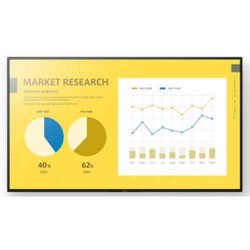 Business Display Sony Seria 20L FW-50EZ20L, 50inch, 3840x2160pixeli, Ultra HD 4K, Black