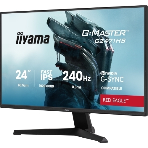 Monitor LED Iiyama G-MASTER Red Eagle G2471HS-B1, 23.8 inch, 1920 x 1080 pixeli, 0.3 ms, Black