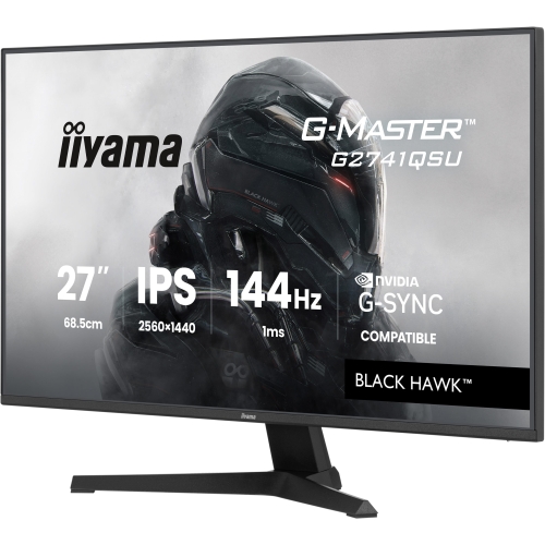 Monitor LED Iiyama G-MASTER Black Hawk G2741QSU-B1, 27 inch, 2560 x 1440 pixeli, 1 ms, Black