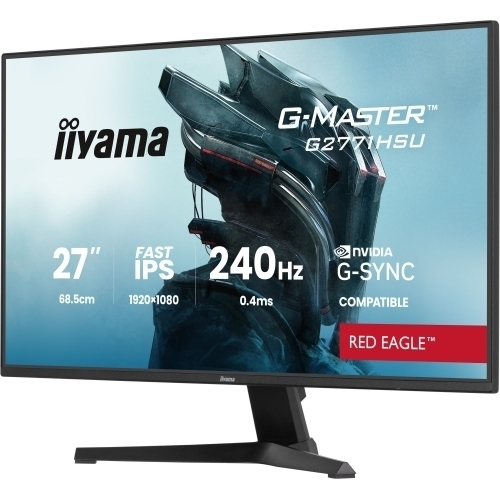 Monitor LED Iiyama G-MASTER Red Eagle G2771HSU-B1, 27 inch, 1920 x 1080 pixeli, 0.4 ms, Black