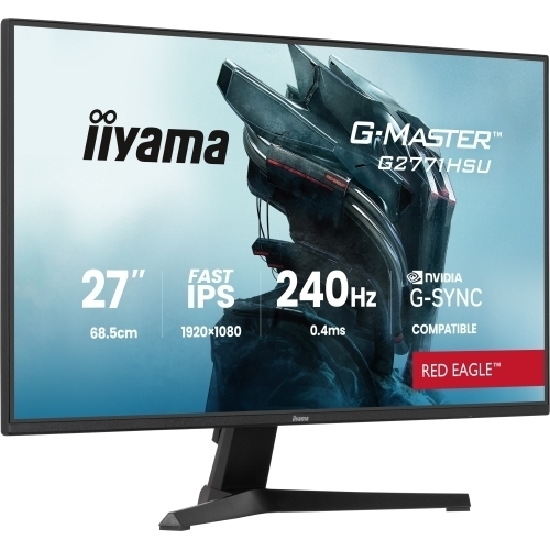 Monitor LED Iiyama G-MASTER Red Eagle G2771HSU-B1, 27 inch, 1920 x 1080 pixeli, 0.4 ms, Black
