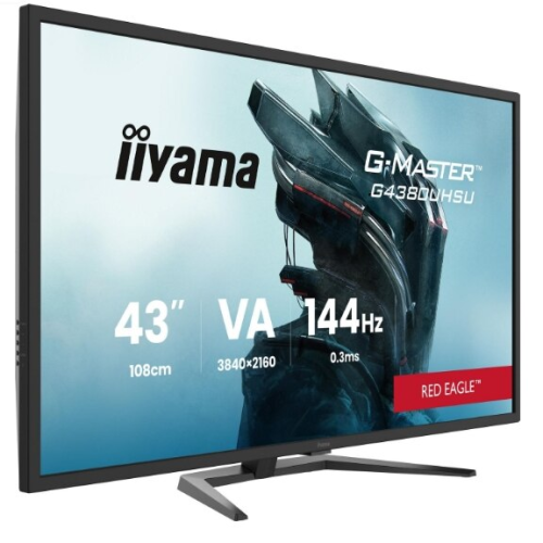 Monitor LED Iiyama G-MASTER G4380UHSU-B2, 43 inch, 3840 x 2160 pixeli, 0.3 ms, Black