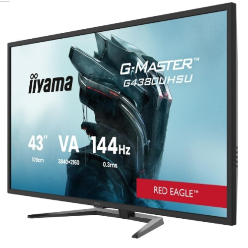 Monitor LED Iiyama G-MASTER G4380UHSU-B2, 43 inch, 3840 x 2160 pixeli, 0.3 ms, Black