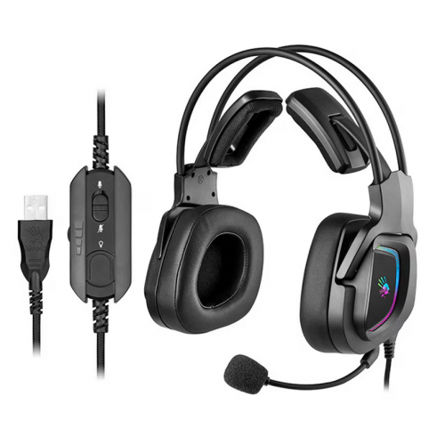 Casti cu microfon A4Tech Bloddy G575, USB-A, Black