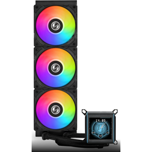 Cooler procesor Lian Li GALAHAD II 360 LCD AIO, RGB LED, 3 x 120 mm, Black