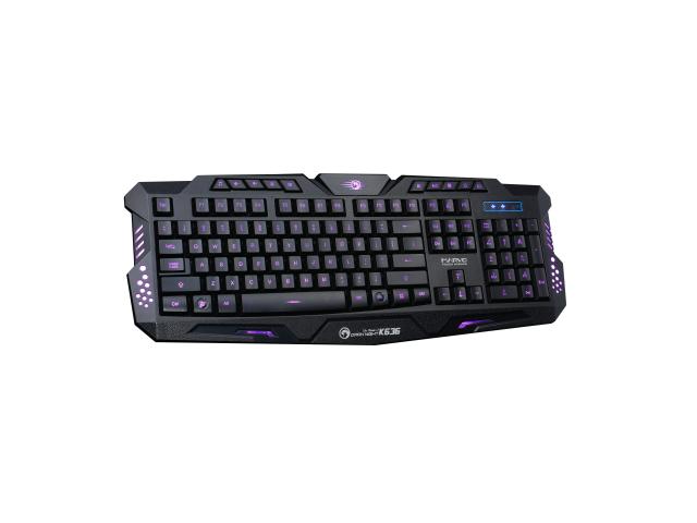 Kit Marvo CM300 - Tastatura K636, RGB LED, USB, Black + Mouse Optic M925, USB, Black + Mouse Pad G1, Black-Red