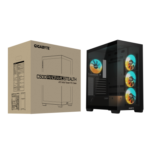 Carcasa Gigabyte C500 Panoramic Stealth, Fara sursa