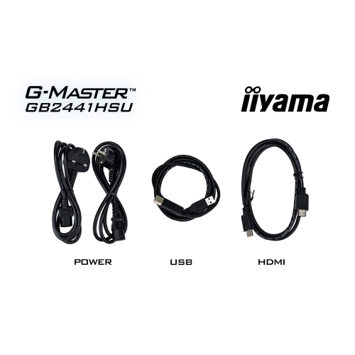 Monitor LED Iiyama G-MASTER Black Hawk GB2441HSU-B1, 23.8 inch, 1920 x 1080 pixeli, 1 ms, Black