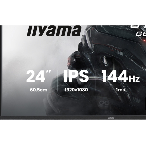 Monitor LED Iiyama G-MASTER Black Hawk GB2441HSU-B1, 23.8 inch, 1920 x 1080 pixeli, 1 ms, Black