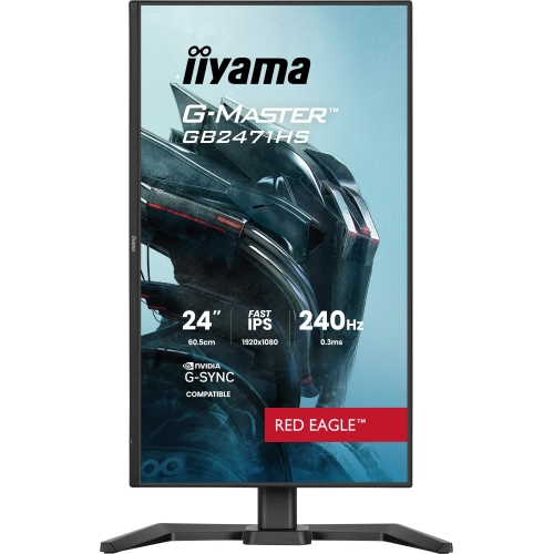 Monitor LED Iiyama G-MASTER Red Eagle GB2471HS-B1, 23.8 inch, 1920 x 1080 pixeli, 0.3 ms, Black