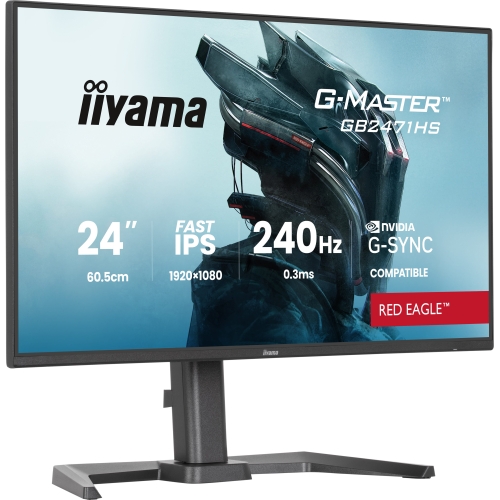 Monitor LED Iiyama G-MASTER Red Eagle GB2471HS-B1, 23.8 inch, 1920 x 1080 pixeli, 0.3 ms, Black