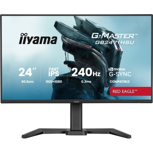 Monitor LED Iiyama G-MASTER Red Eagle GB2471HSU-B1, 23.8 inch, 1920 x 1080 pixeli, 0.3 ms, Black