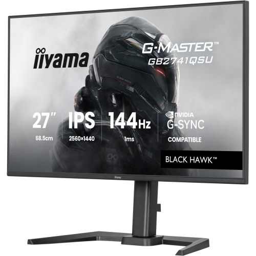 Monitor LED Iiyama G-MASTER Black Hawk GB2741QSU-B1, 27 inch, 2560 x 1440 pixeli, 1 ms, Black