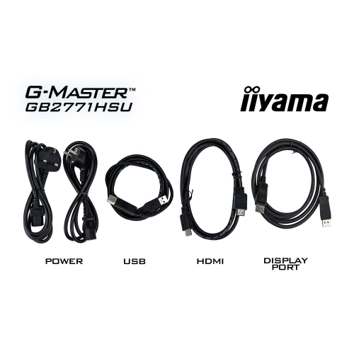 Monitor LED Iiyama G-MASTER Red Eagle GB2771HSU-B1, 27 inch, 1920 x 1080 pixeli, 0.4 ms, Black