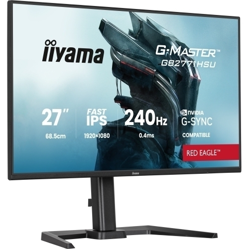 Monitor LED Iiyama G-MASTER Red Eagle GB2771HSU-B1, 27 inch, 1920 x 1080 pixeli, 0.4 ms, Black