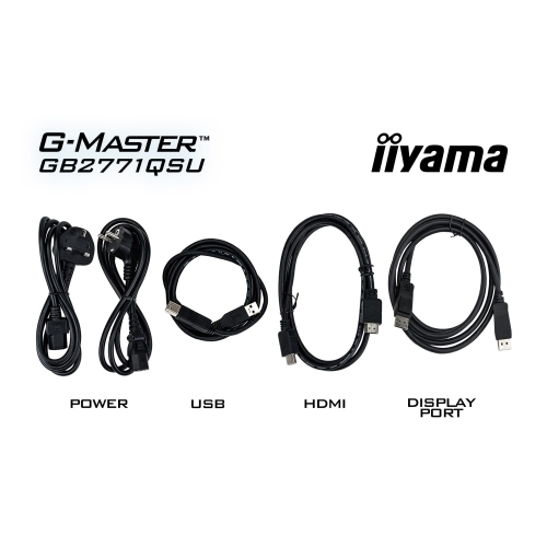 Monitor LED Iiyama G-MASTER Red Eagle GB2771QSU-B1, 27 inch, 2560 x 1440 pixeli, 0.5 ms, Black