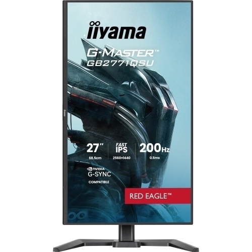 Monitor LED Iiyama G-MASTER Red Eagle GB2771QSU-B1, 27 inch, 2560 x 1440 pixeli, 0.5 ms, Black