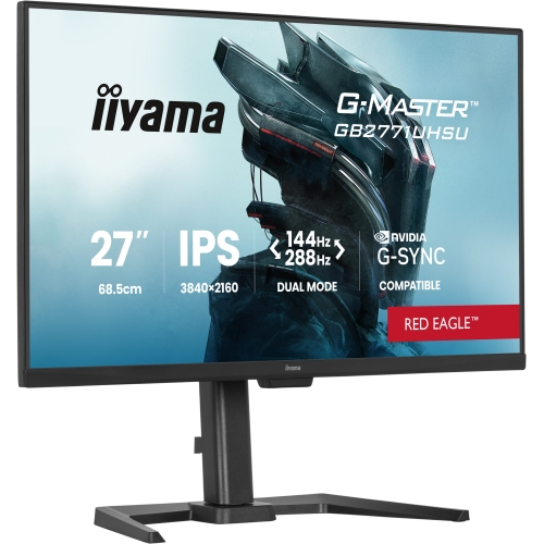 Monitor LED Iiyama G-MASTER Red Eagle GB2771UHSU-B1, 27 inch, 3840 x 2160 pixeli, 0.8 ms, Black
