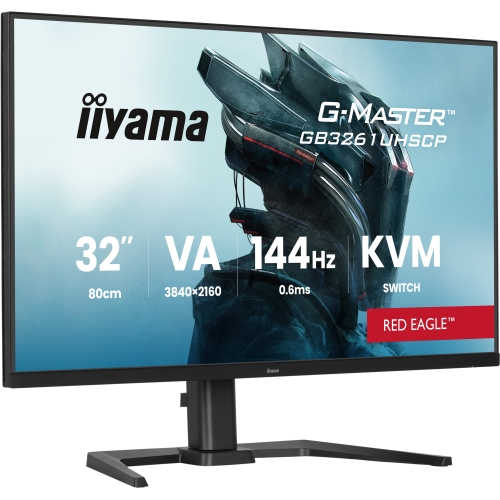 Monitor LED Iiyama G-MASTER Red Eagle GB3261UHSCP-B1, 31.5 inch, 3840 x 2160 pixeli, 0.6 ms, Black