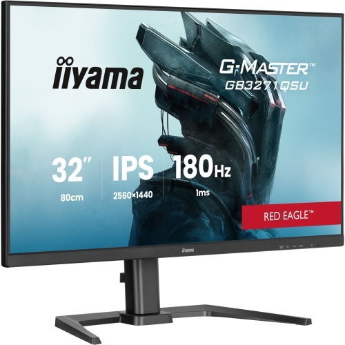 Monitor LED Iiyama G-MASTER GB3271QSU-B2, 31.5 inch, 2560 x 1440 pixeli, 1 ms MPRT, Black