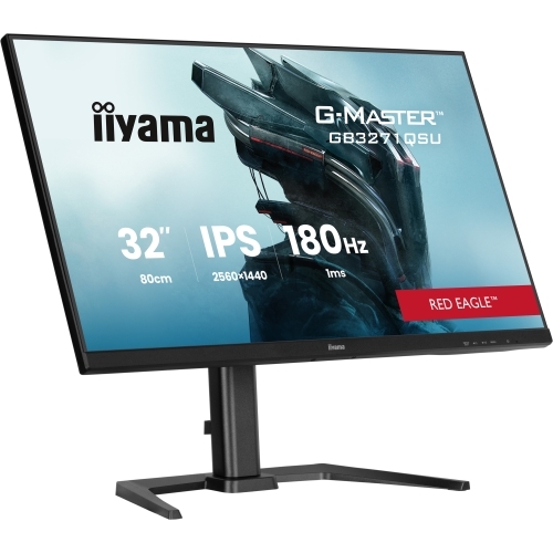 Monitor LED Iiyama G-MASTER GB3271QSU-B2, 31.5 inch, 2560 x 1440 pixeli, 1 ms MPRT, Black