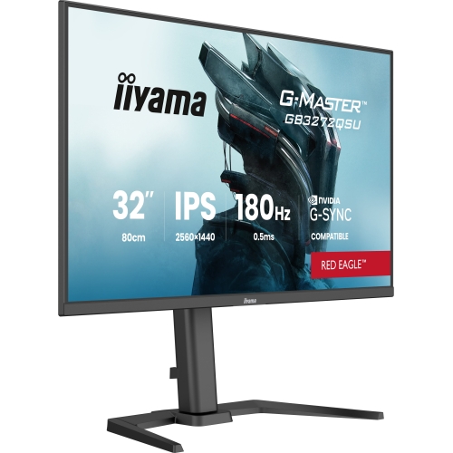 Monitor LED Iiyama G-MASTER Red Eagle GB3272QSU-B1, 31.5 inch, 2560 x 1440 pixeli, 0.5 ms, Black