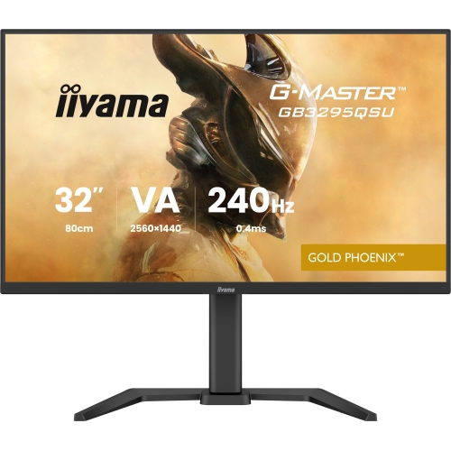 Monitor LED Iiyama G-MASTER Gold Phoenix GB3295QSU-B1, 31.5 inch, 2560 x 1440 pixeli, 0.4 ms, Black