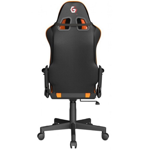 GEMBIRD Gaming chair SCORPION black mesh orange skin