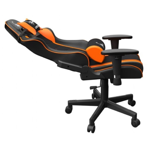 GEMBIRD Gaming chair SCORPION black mesh orange skin