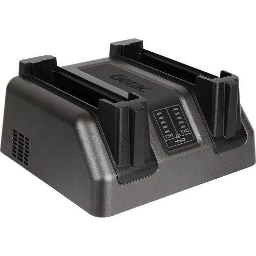 Statie de incarcare Getac GCMCEF pentru acumulator Tableta K120, 2 sloturi, Black